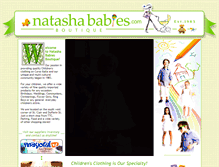 Tablet Screenshot of natashababies.com